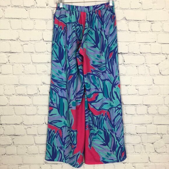 Lilly Pulitzer Middleton Palazzo Pants Size XS Chic Pink Sway - Picture 4 of 8